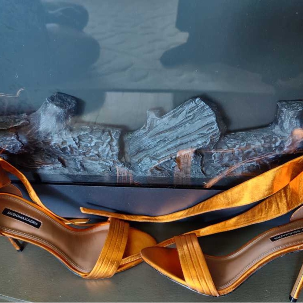 Metallic Orange Sandals by BCBGMAXAZRIA